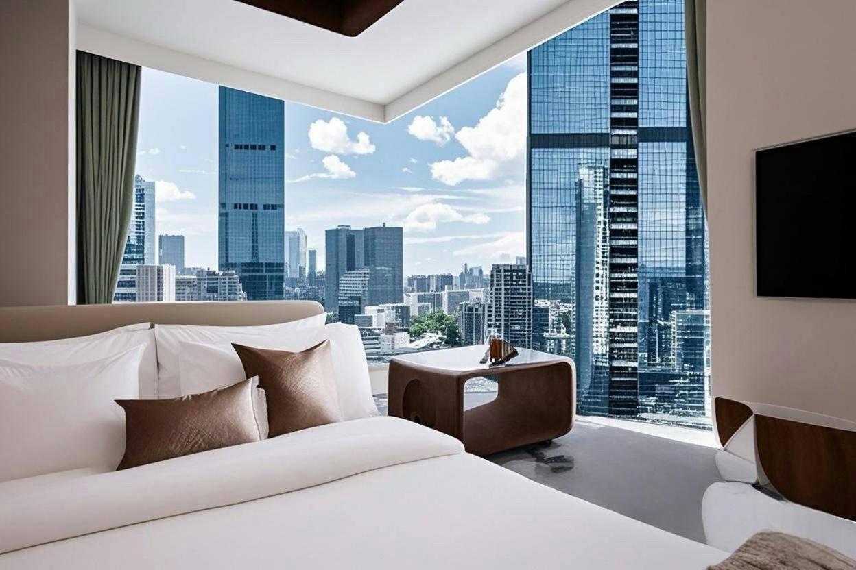 Yun Jin City View Hotel - Guangzhou Taikoo Hui Zhujiang New Town Tianhe Sports Center Ngoại thất bức ảnh
